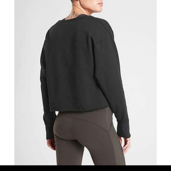 XL Athleta Cropped Edge Crop Pullover Sweatshirt - Picture 8 of 8